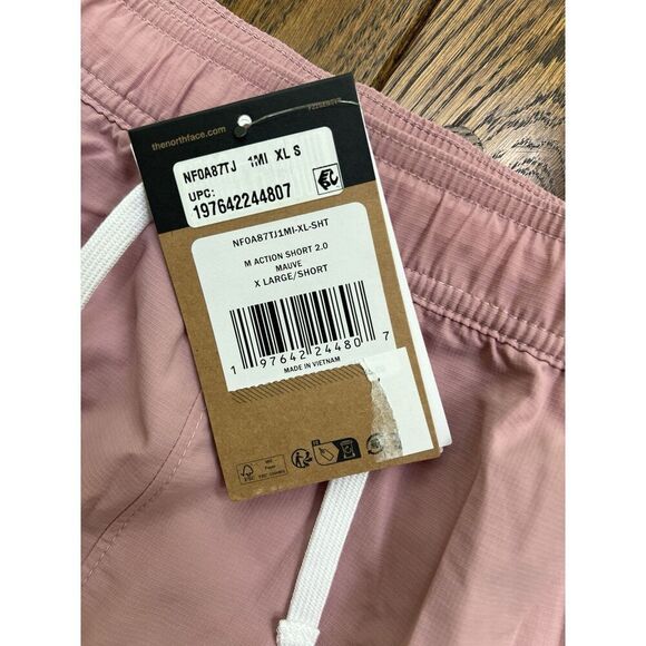 The North Face Men's 5" Action Woven 2.0 Shorts Size XL New Mauve - Picture 4 of 6
